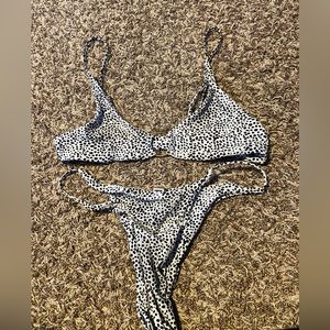 really cute cow print bikini